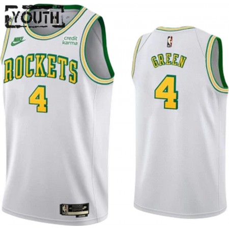 Dres Houston Rockets Jalen Green 0 Nike 2022-23 Classic Edition Bijela Swingman - Dječji